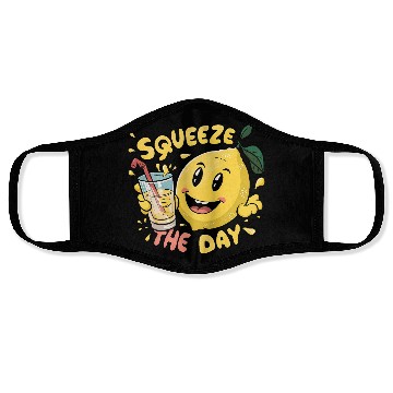 Discover Squeeze The Day Lemon Cartoon Face Masks