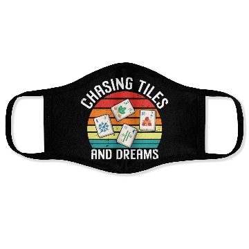 Discover Retro Mahjong Gamer Face Masks