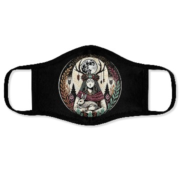 Discover Celestial Dreamcatcher Mystic Illustration Face Masks
