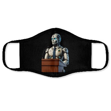 Discover Futuristic Robot President Face Masks