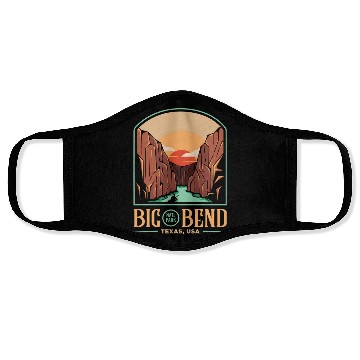 Discover Big Bend National Park Brewster Texas US Gift Face Masks