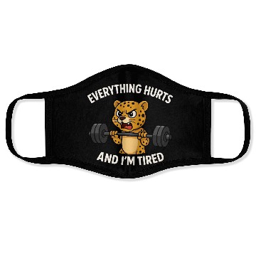 Discover Leopard Weights Mood Face Masks