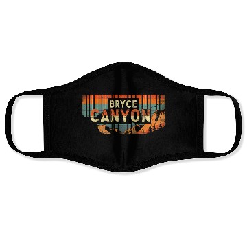 Discover Bryce Canyon US National Park Vintage Face Masks