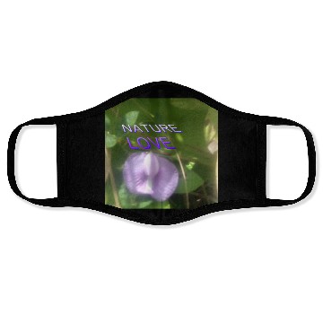 Discover Nature Love with Purple Flower Art Face Masks