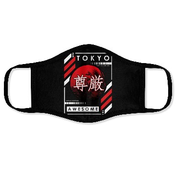 Discover Tokyo Sunset Awesome Face Masks