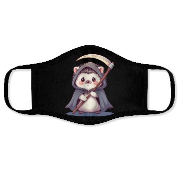 Discover Cute Hooded Hedgehog with Scythe Face Masks