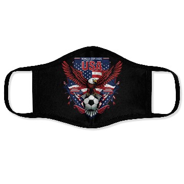 Discover USA Soccer World Cup 2026 Eagle Patriotic Apparel Face Masks