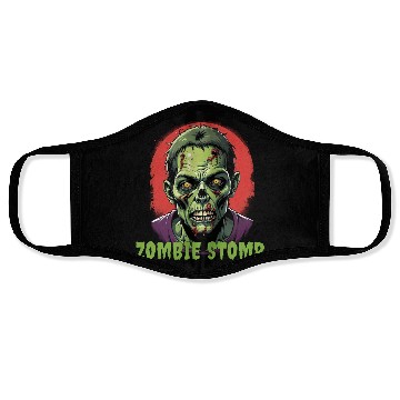 Discover Zombie Stomp Horror Graphic Face Masks
