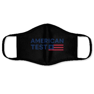 Discover Patriotic American Flag Logo Design Face Masks