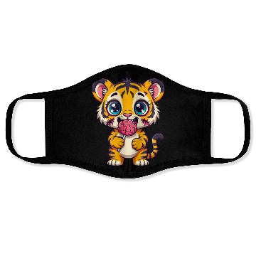 Discover Cute Zombie Tiger Cub Face Masks