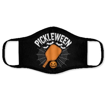 Discover Pickleween Pickleball Funny Halloween Face Masks