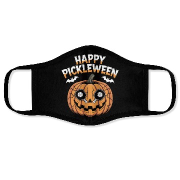 Discover Pickleween Pickleball Player Halloween Pumpkin Face Masks