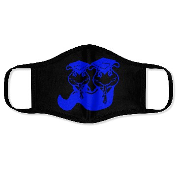 Discover 2 Caterpillar school graduation passed two College Face Masks