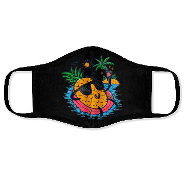 Discover Tropical Pineapple Relaxing on Float Face Masks