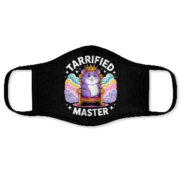Discover Regal Hamster Crown Illustration Face Masks
