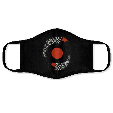 Discover Koi Fish Yin Yang Symbol Face Masks
