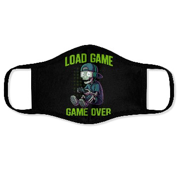 Discover Skull Gamer Loading Screen Art Face Masks