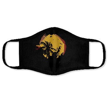 Discover Tropical Sunset Night Face Masks