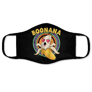 Discover Banana Boonana Cartoon Design Face Masks