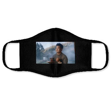 Discover Serene Tea Garden Landscape Design Face Masks