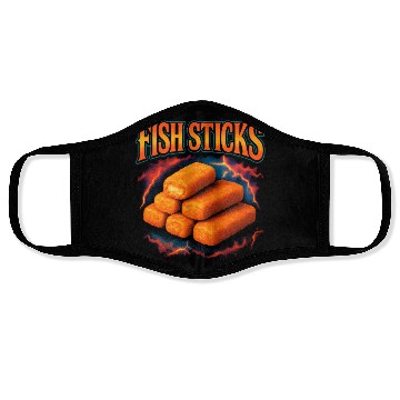 Discover Fish Sticks Favorite Food Weird 90s Fish Sticks Face Masks