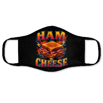 Discover Ham And Cheese Sandwich Favorite Food Weird 90s Face Masks
