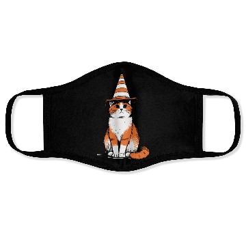 Discover Traffic Cone Cat Face Masks