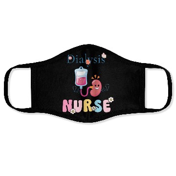 Discover Dialysis Nurse Illustration Face Masks