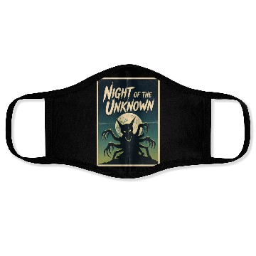 Discover Night of the Unknown Creature Face Masks