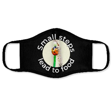 Discover Small Steps – Ladybug White Text Face Masks