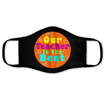 Discover Colorful Teacher Appreciation Circular Face Masks