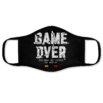 Discover Game Over Rise Continue Banner Face Masks