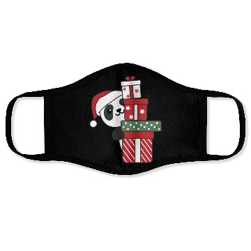 Discover Panda Christmas Gift Winter Animals Pandas Face Masks