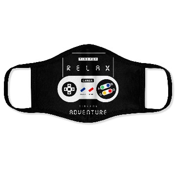 Discover Retro Gaming Controller Adventure Relax Face Masks