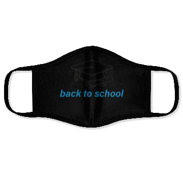 Discover Graduation Cap and Scroll Back to School Print Face Masks