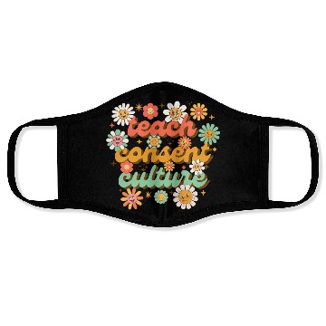 Discover Teach consent culture Face Masks
