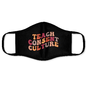 Discover Teach consent culture Face Masks