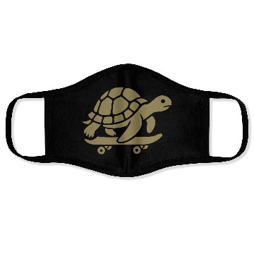 Discover Minimalist turtle skateboard skateboarder Face Masks