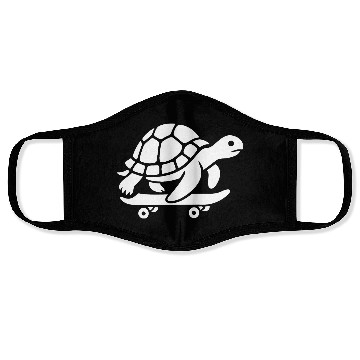 Discover Minimalist turtle skateboard skateboarder Face Masks
