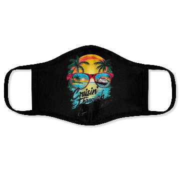 Discover Cruisin’ Through Paradise: Tropical Escape Vibe Face Masks