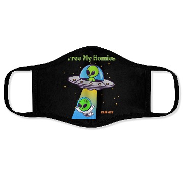 Discover Free My Homies Area 51  Face Masks