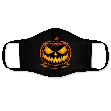 Discover Scary Spooky Jack O Lantern Face Pumpkin Halloween Face Masks