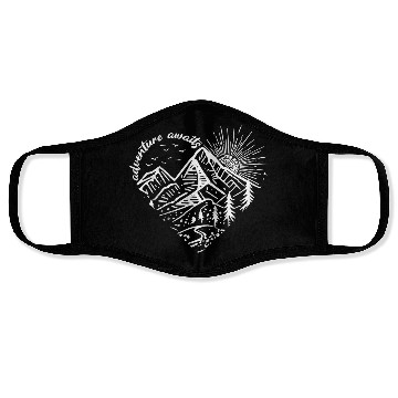 Discover Sunrise Mountain Adventure Design Face Masks