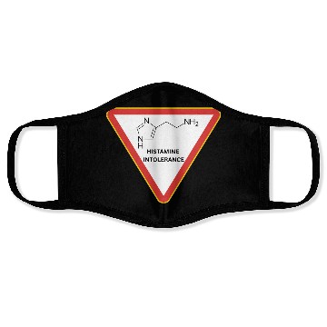 Discover Funny Histamine Intolerance Saying Allergy Reactio Face Masks