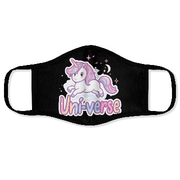 Discover Magical Unicorn in Pastel Universe Face Masks