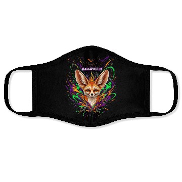 Discover Halloween Fox with Psychedelic Fireworks Face Masks