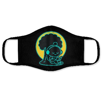 Discover Peaceful Tech Reading Under Tree Face Masks