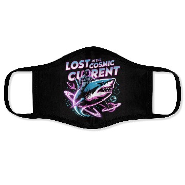 Discover Lost in the Cosmic Shark Adventure Face Masks
