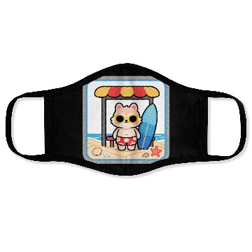 Discover Beach Bear Cartoon Patch Face Masks