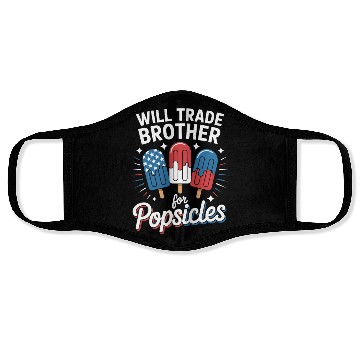 Discover Trade Brother for Popsicles Independence Day 4th Face Masks